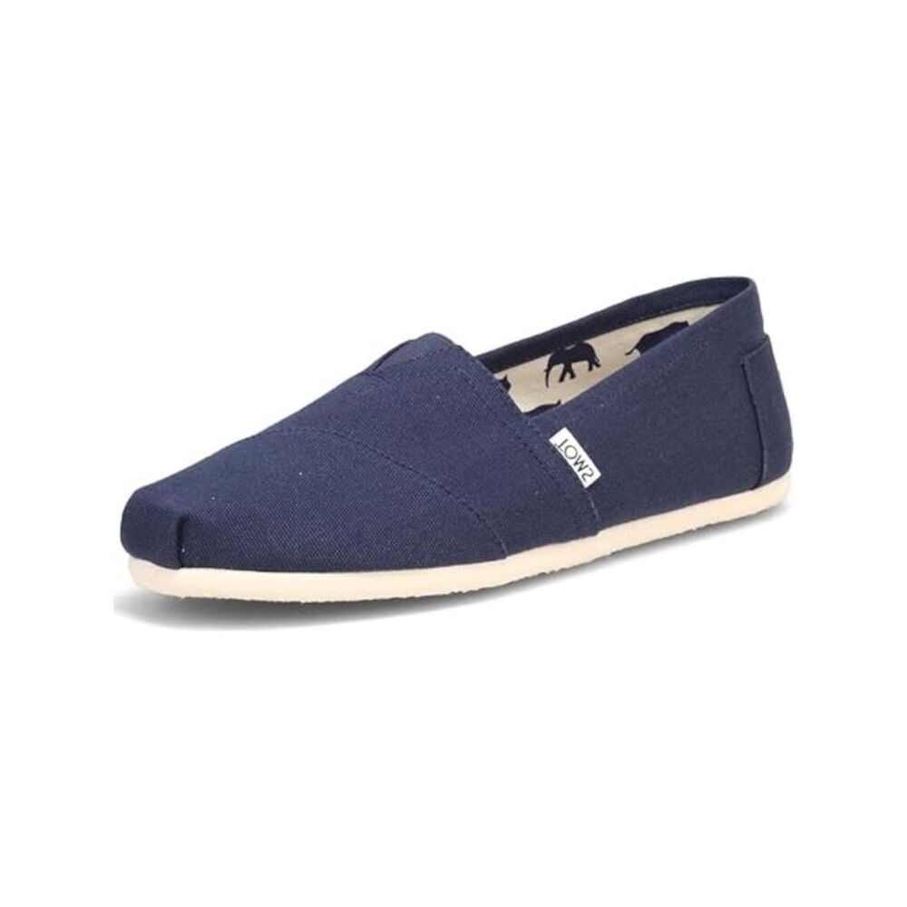 NWT TOMS Womens Navy Cushioned Alpargata Round Toe Slip On Flats 5.5